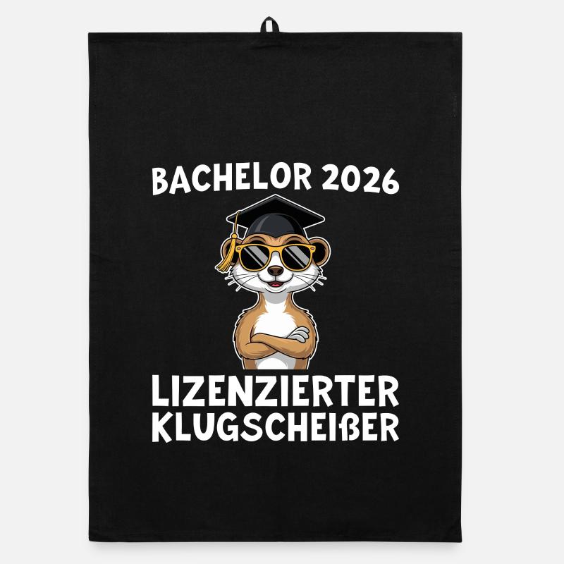 Idée cadeau pour le titre de licence 2026 Torchon bio