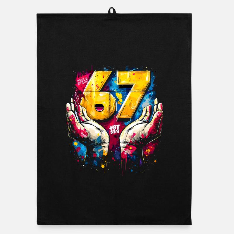 6 7 Graffiti Meme Organic Geschirrtuch