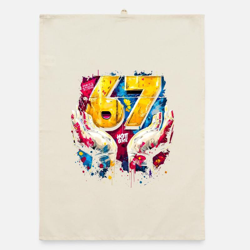 6 7 Mème du graffiti Torchon bio