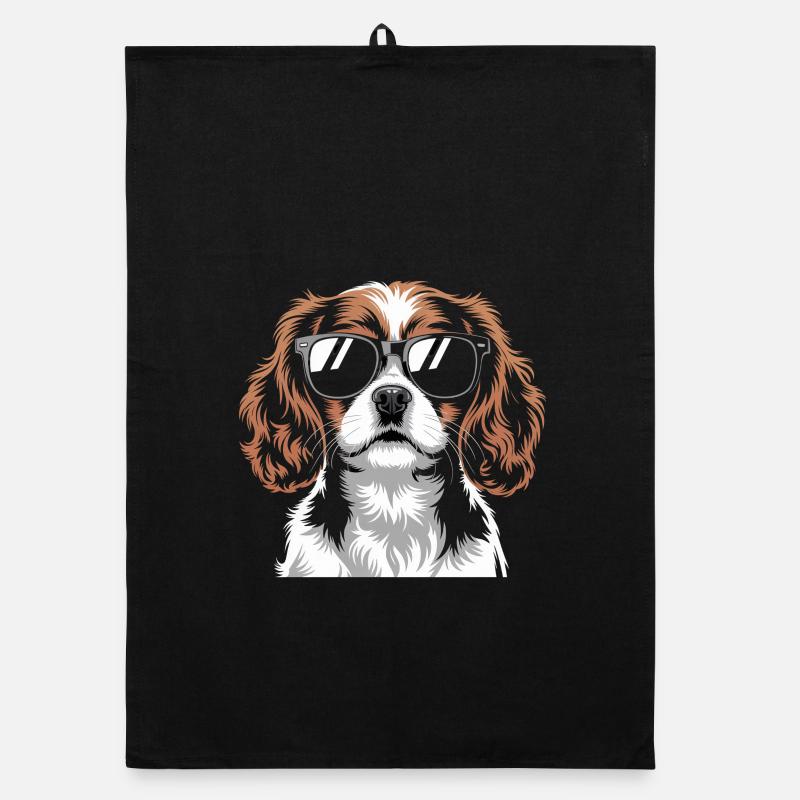 King Charles Spaniel Organic dish towel