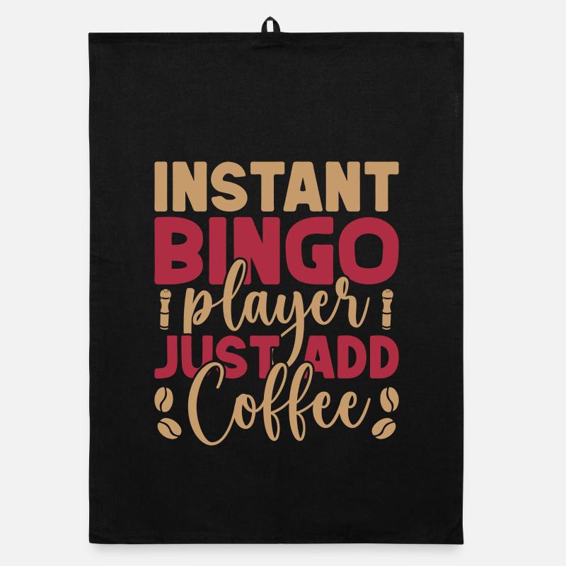 Bingo Jeu Instant Player Ajoute simplement Café Bingo Torchon bio