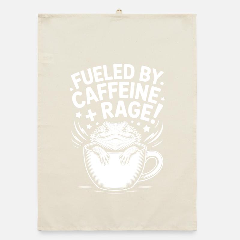Coffee Sayings Caffeine Funny Coffee Gift Organic dish towel
