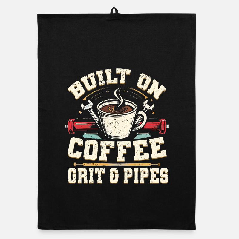 Pipelayer Pipeline Builder Coffee Grit & Pipes Organic dish towel