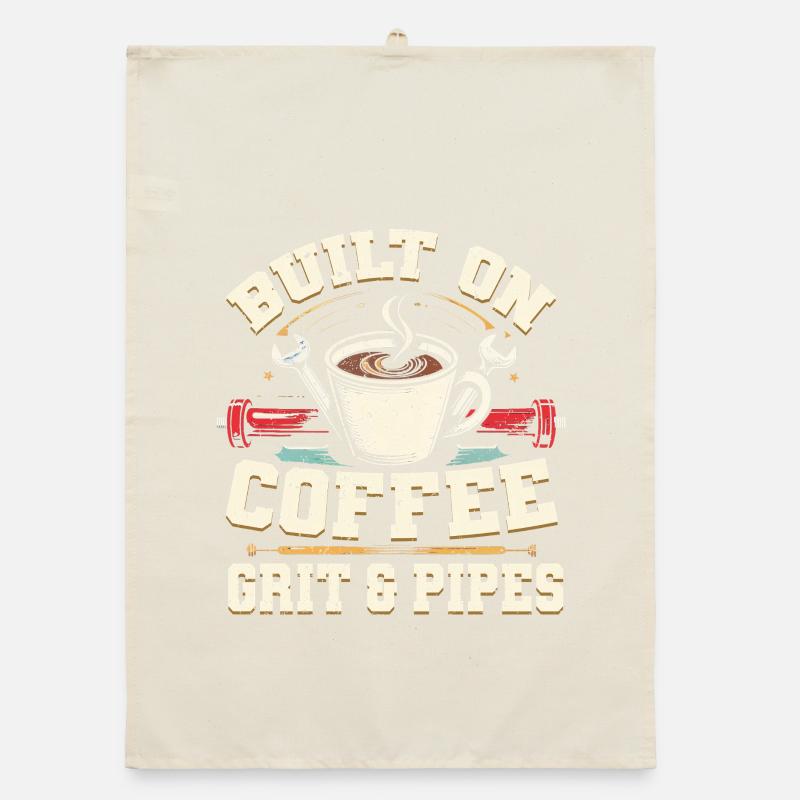 Pipelayer Pipeline Builder Coffee Grit & Pipes Organic dish towel