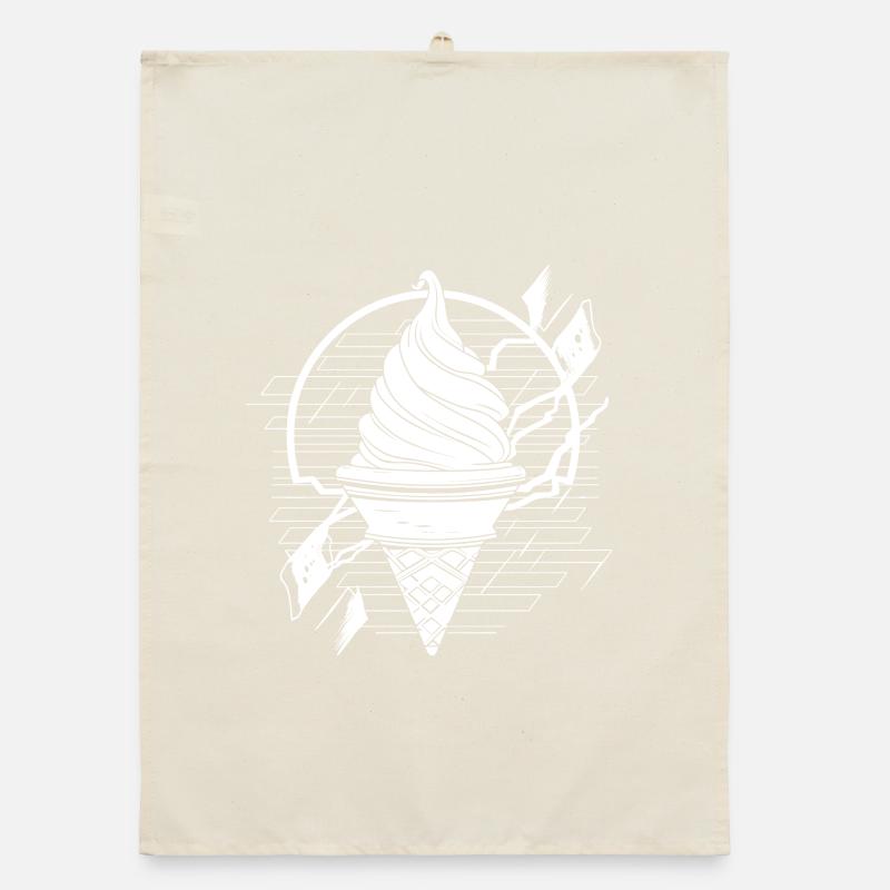 Softeis Zeichnung Organic dish towel