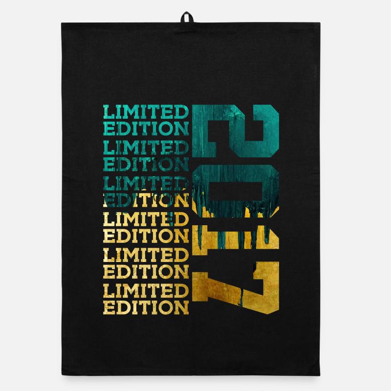 LIMITED EDITION 2017 9 YEARS 9TH BIRTHDAY Organic dish towel