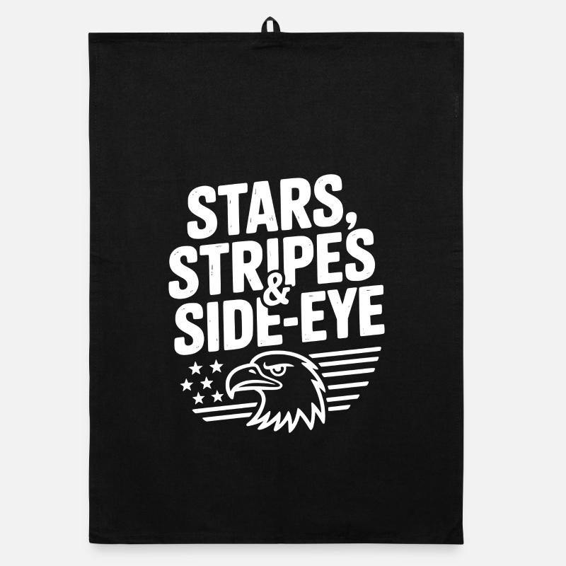Stars, Stripes & Side-Eye Organic dish towel
