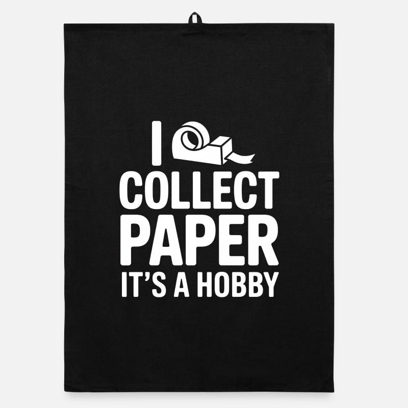I Collect Paper Its A Hobby Organic Geschirrtuch