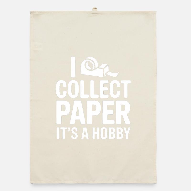 Je collectionne du papier, c’est un hobby Torchon bio