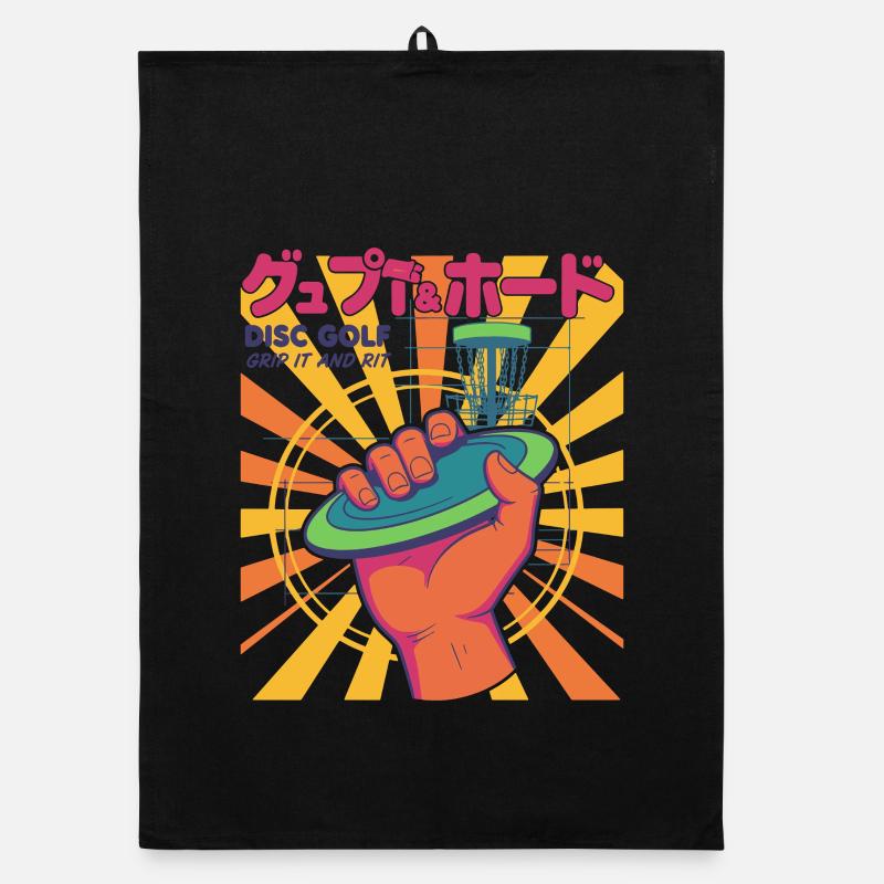 Disc Golf Pack It And Rip It Flying Disc Fun Organic Geschirrtuch