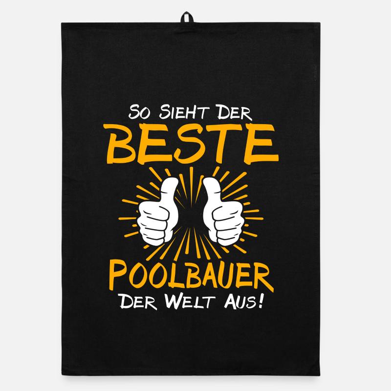 Pool Builder Gift Idea Organic dish towel