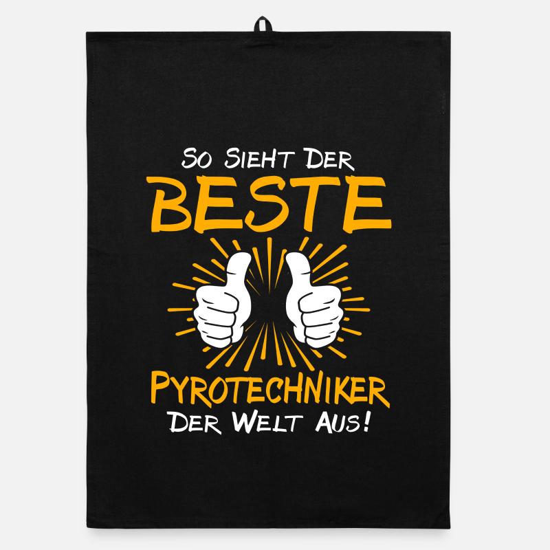 Idée de cadeau pour un pyrotechnicien Torchon bio