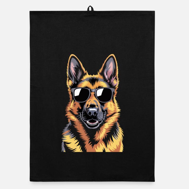 Deutscher Schäferhund Organic Geschirrtuch