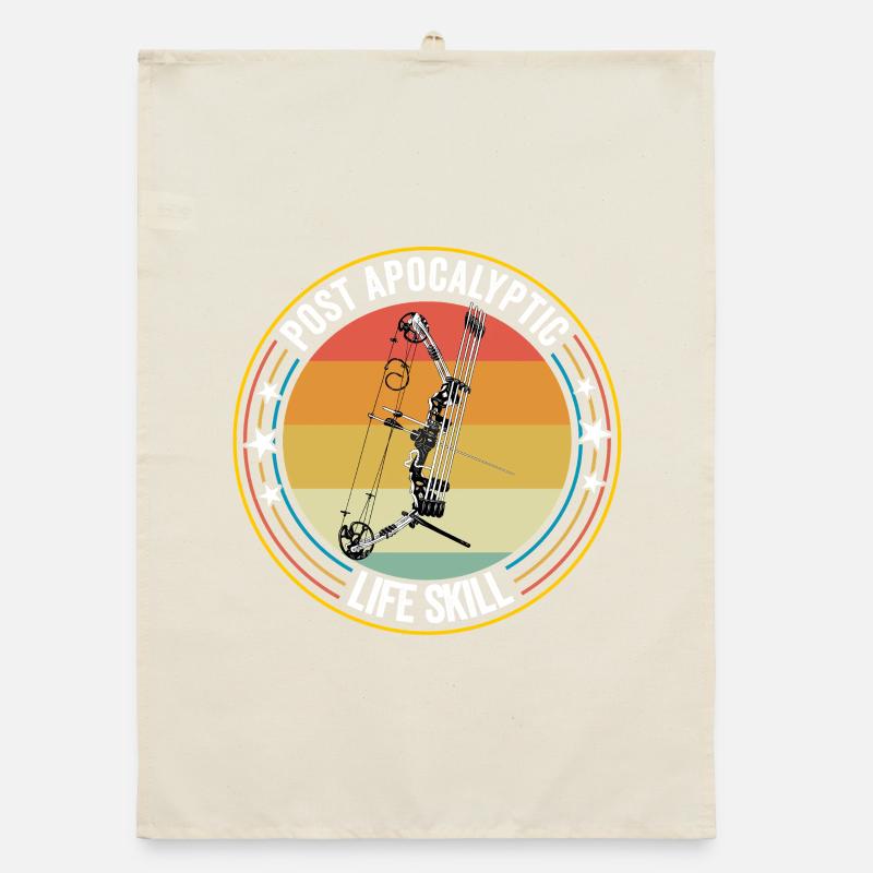Archery Post Apocalyptic Life Skill Organic dish towel