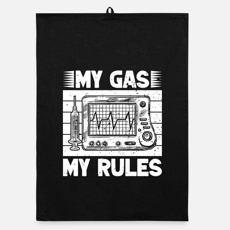 Anesthésiste Gaz My Rules Anesthesia Torchon bio