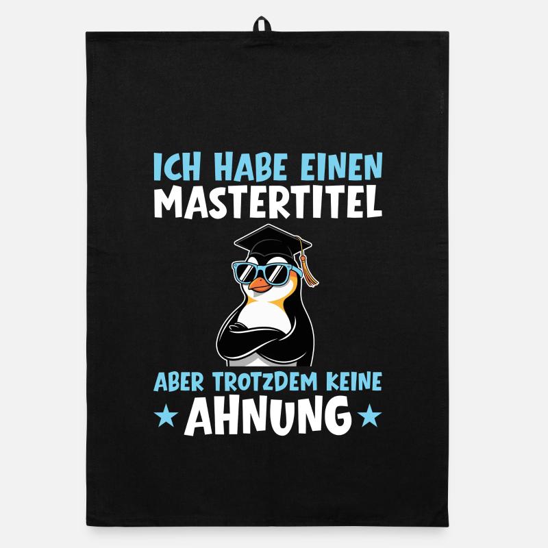 Master's degree but still no idea - Graduation Organic dish towel