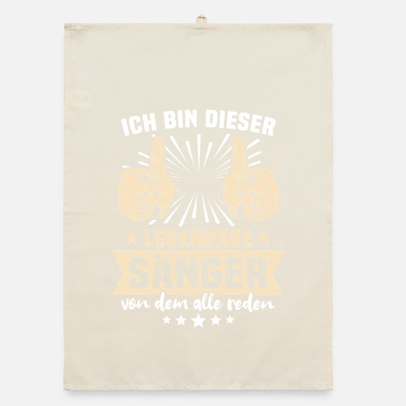 Sänger Sprüche Organic Geschirrtuch