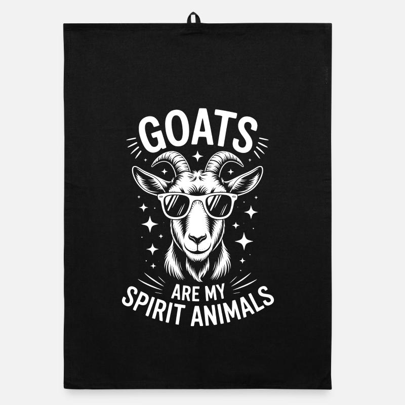 Goat Sayings Goats Funny Goat Gift Organic dish towel