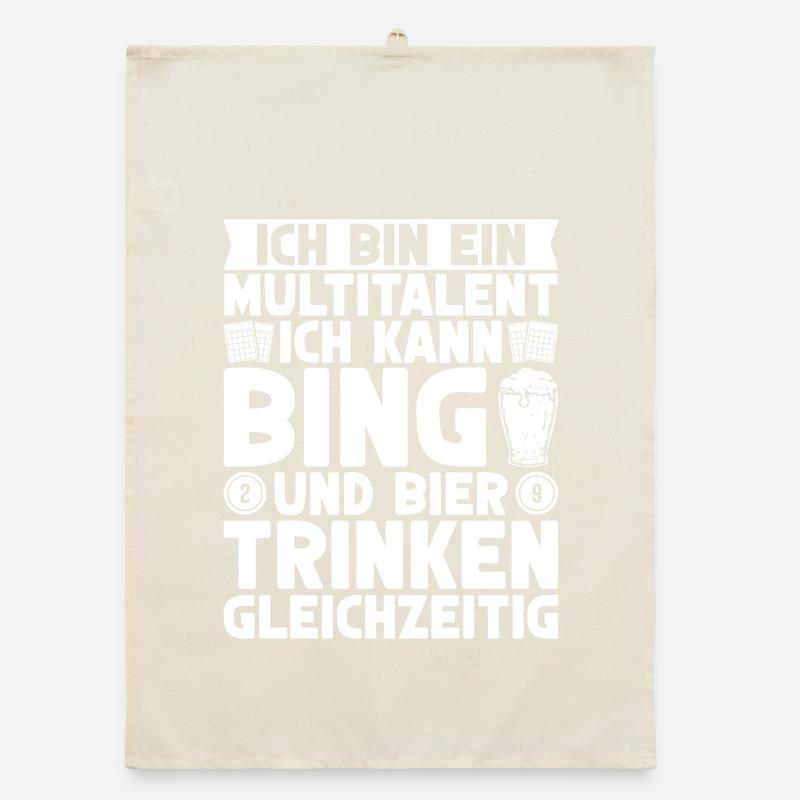 Bingo Player Bin Ein Multitalent Kann Bing & Bier Organic Geschirrtuch