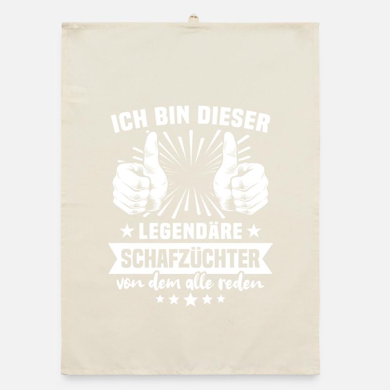 Sheep Breeder Legend Organic dish towel