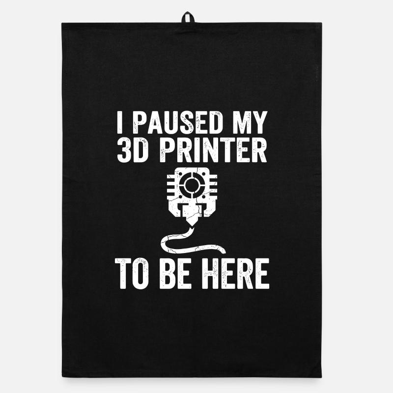 J’ai mis en pause mon imprimante 3D – Funny Maker Design Torchon bio