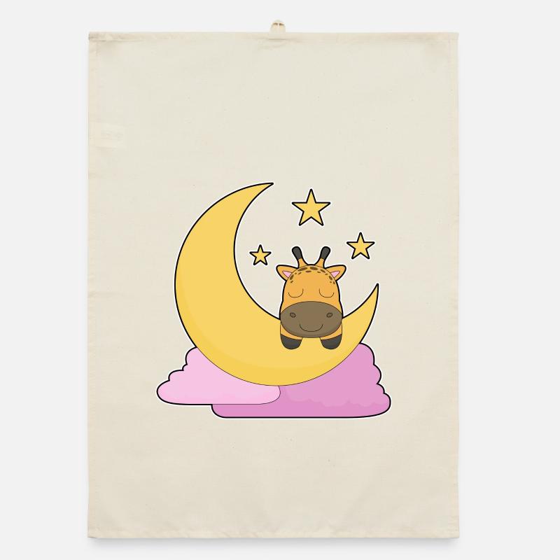Giraffe Moon Organic dish towel