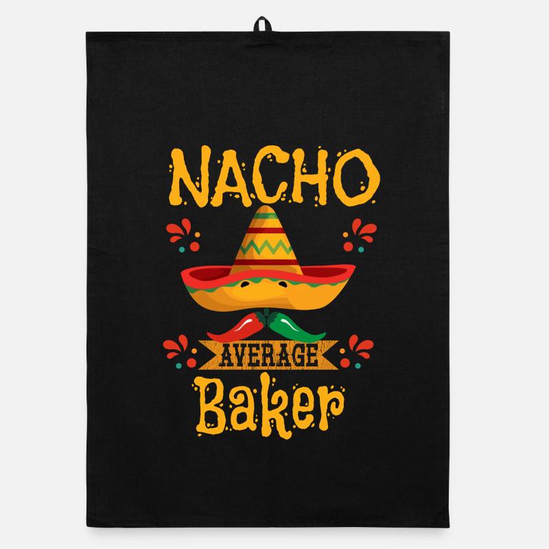 Nacho Average Baker Organic dish towel