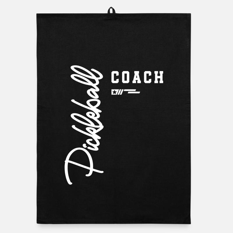 Pickleball Coach Classic Court for Instructors Organic dish towel