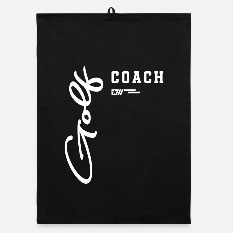 Golf Coach Classic Course Design für Trainer Organic Geschirrtuch