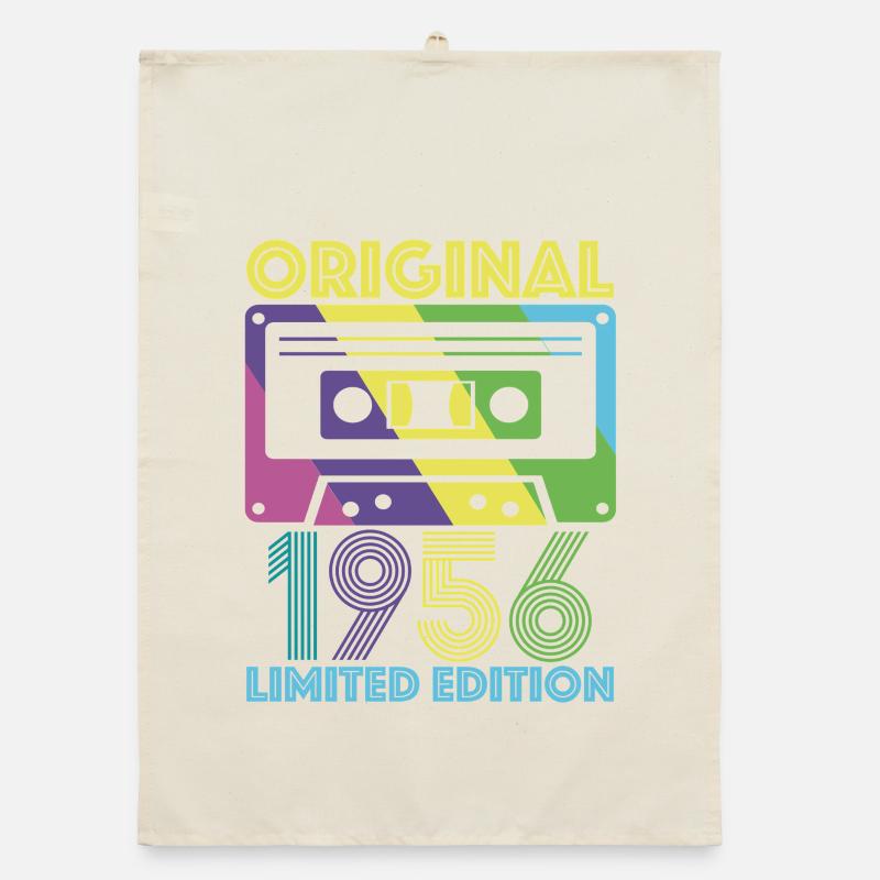 Original 1956 Cassette 70e Anniversaire 70 ans Tee Torchon bio