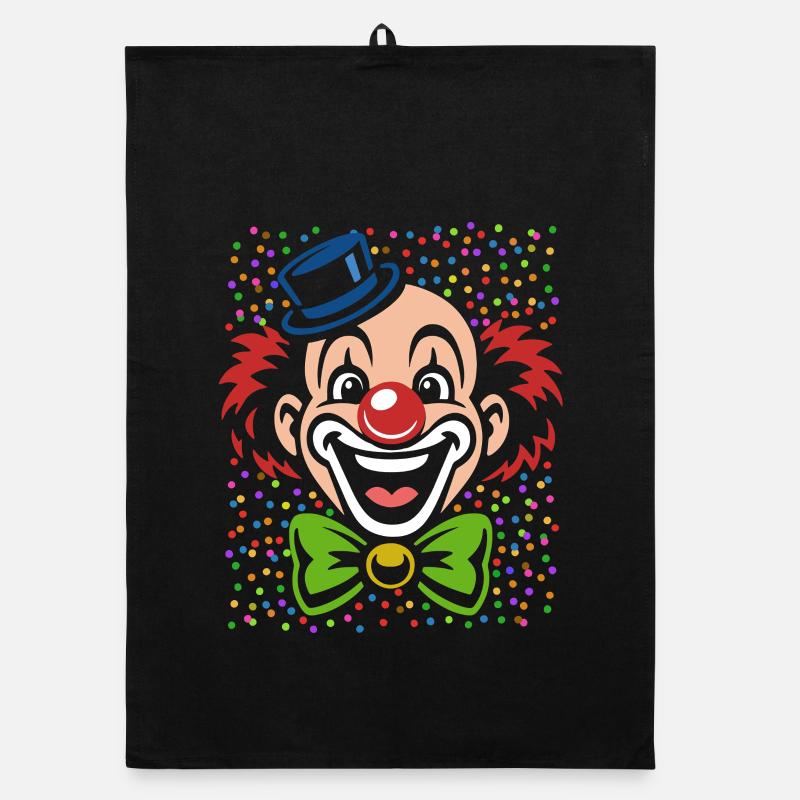 Clown de Carnaval | costume coloré de carnaval Torchon bio