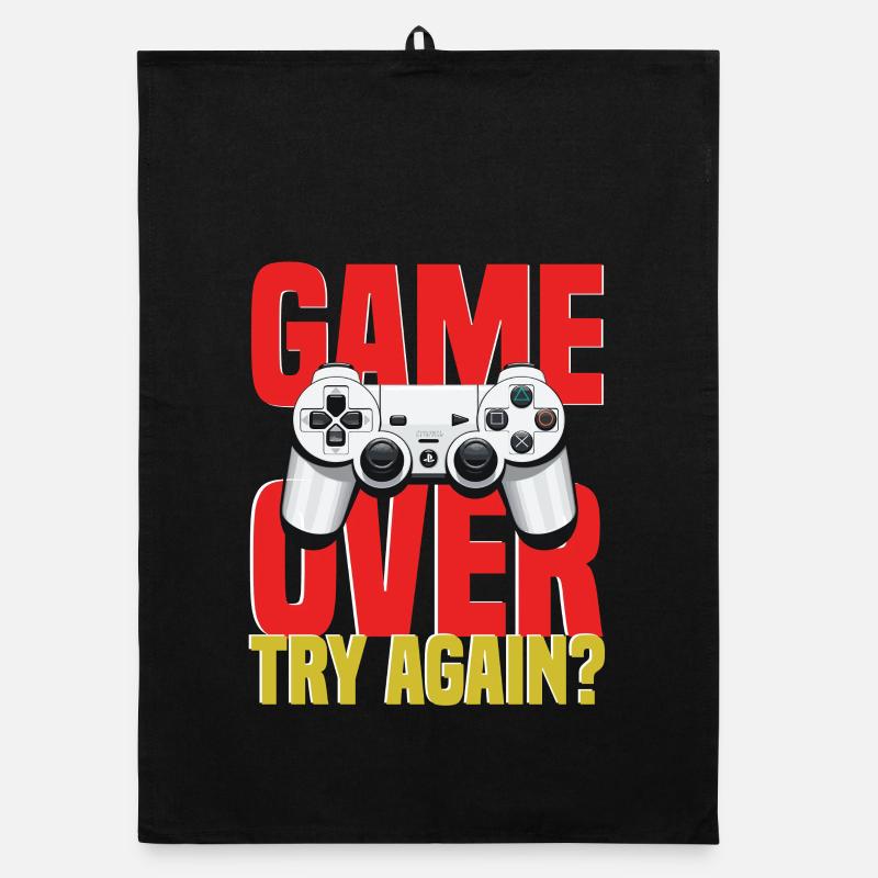 Playing Controller Motif Organic dish towel