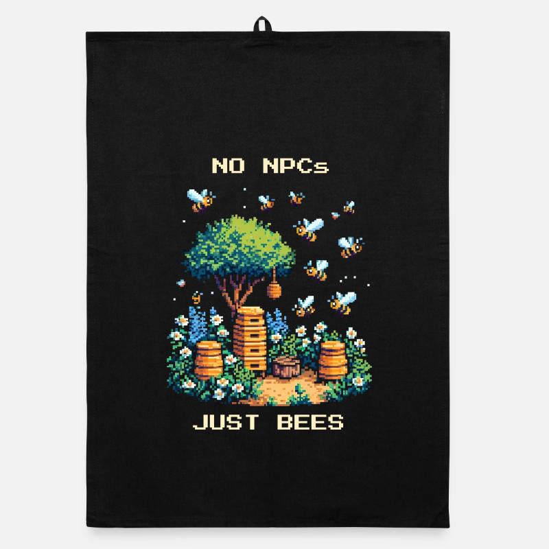 No NPCs, only bees | Beekeeping & Honey Organic dish towel