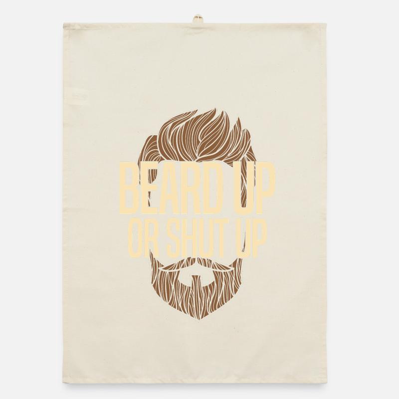 Beard Up Or Shut Up Organic dish towel