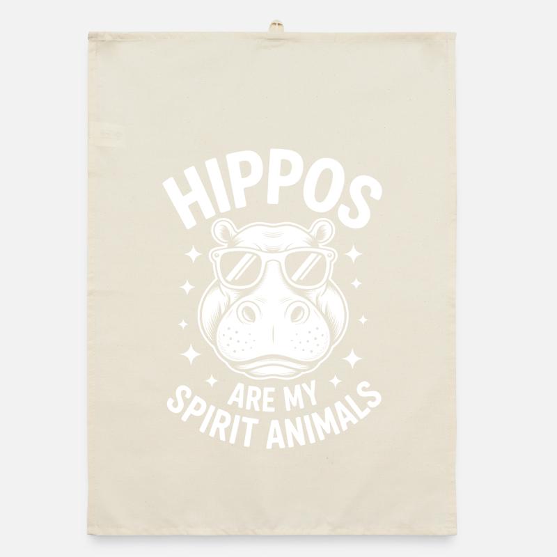 Nilpferd Sprüche Flusspferd Witz Nilpferd Geschenk Organic Geschirrtuch