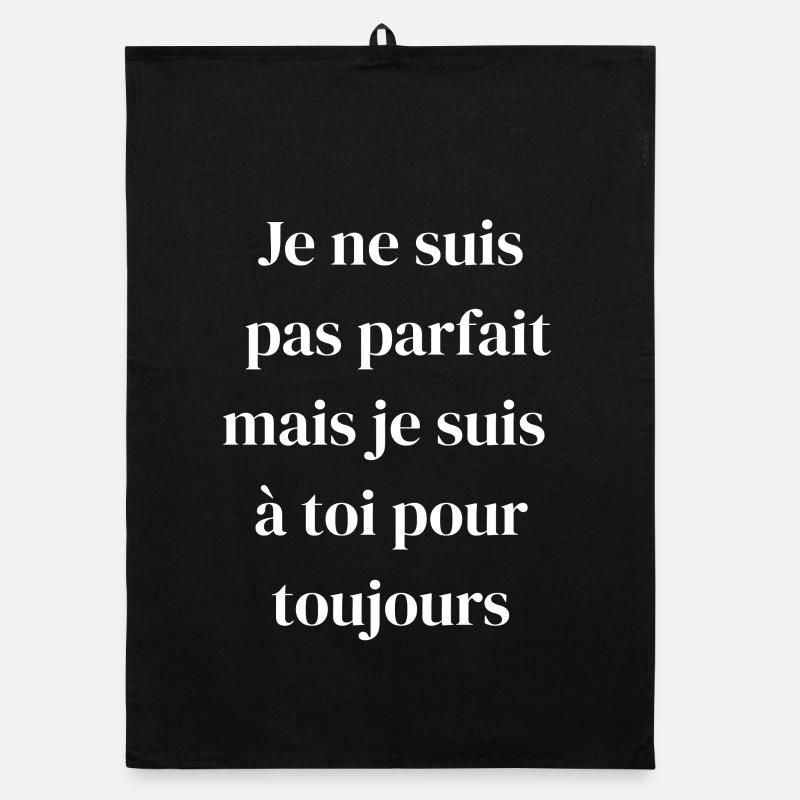Amour éternel malgré les défauts Torchon bio