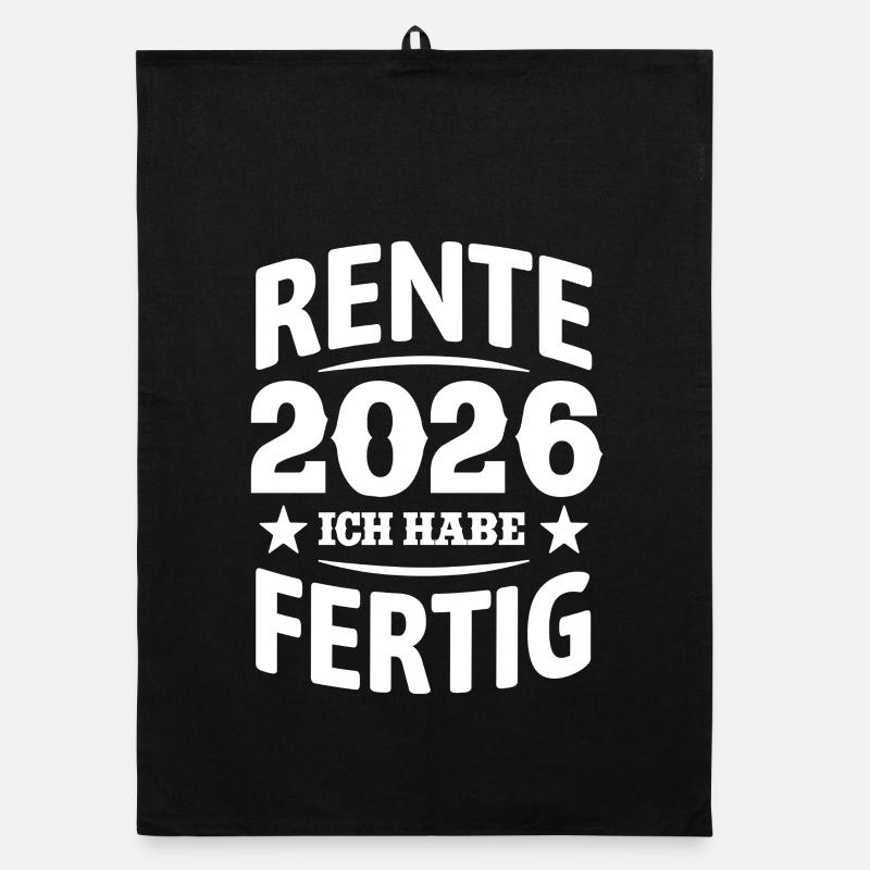 Pension 2026 | I've finished - Pension Rentner Organic dish towel
