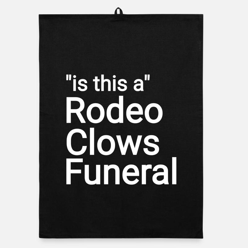 Texte funéraire des clowns du rodéo Torchon bio