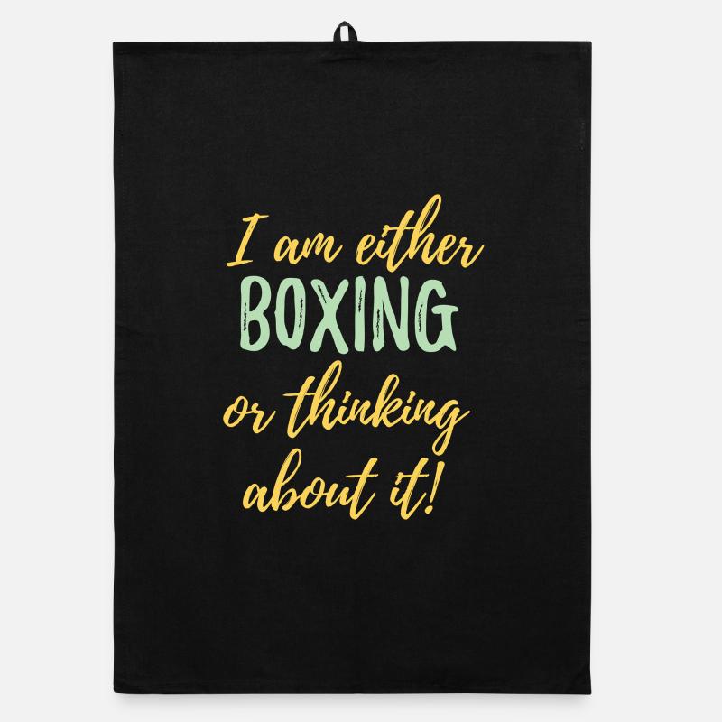 Je suis soit en train de boxer, soit j’y réfléchis Torchon bio