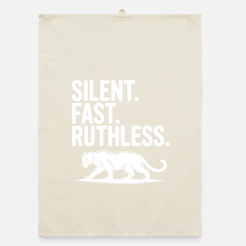 Silent. Fast. Ruthless. Organic dish towel