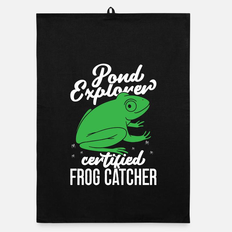Frog Catcher Pond Explorer Certified Frog Organic Geschirrtuch