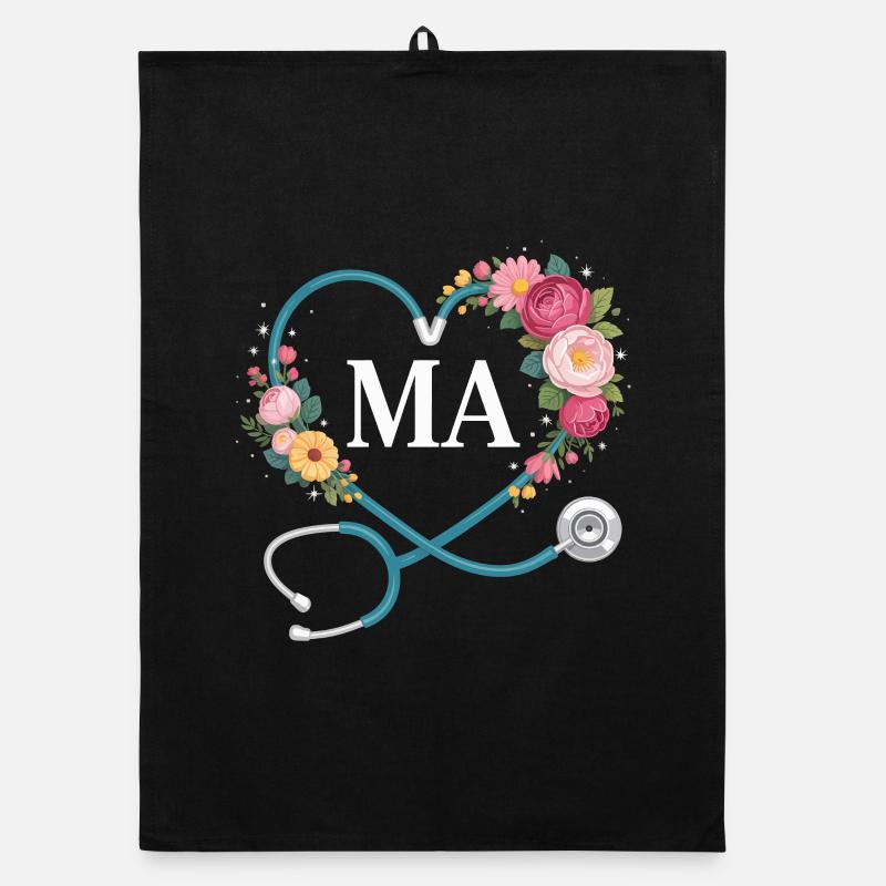 Stéthoscope à cœur de fleurs MA Torchon bio
