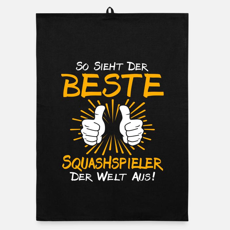 Squash Player Gift Idea Organic dish towel