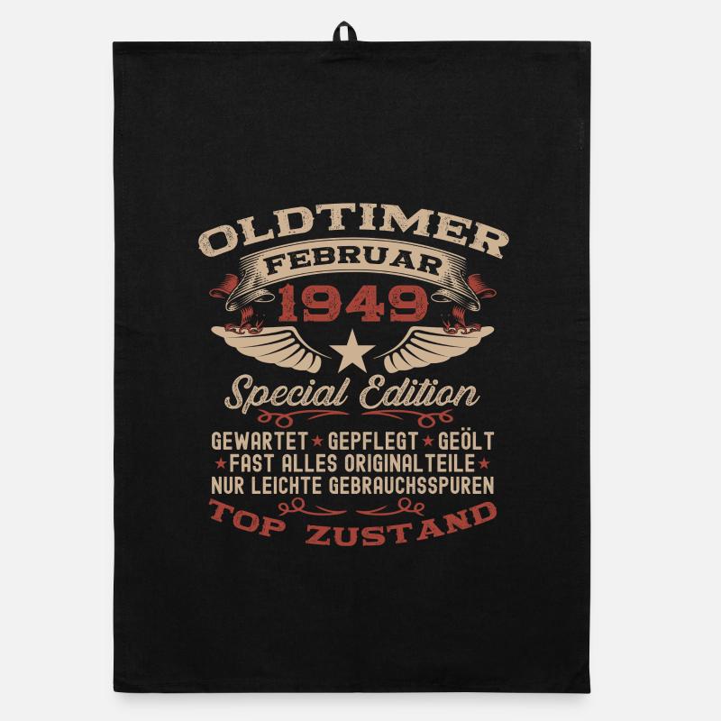 77e anniversaire Oldtimer Février 1949 Torchon bio