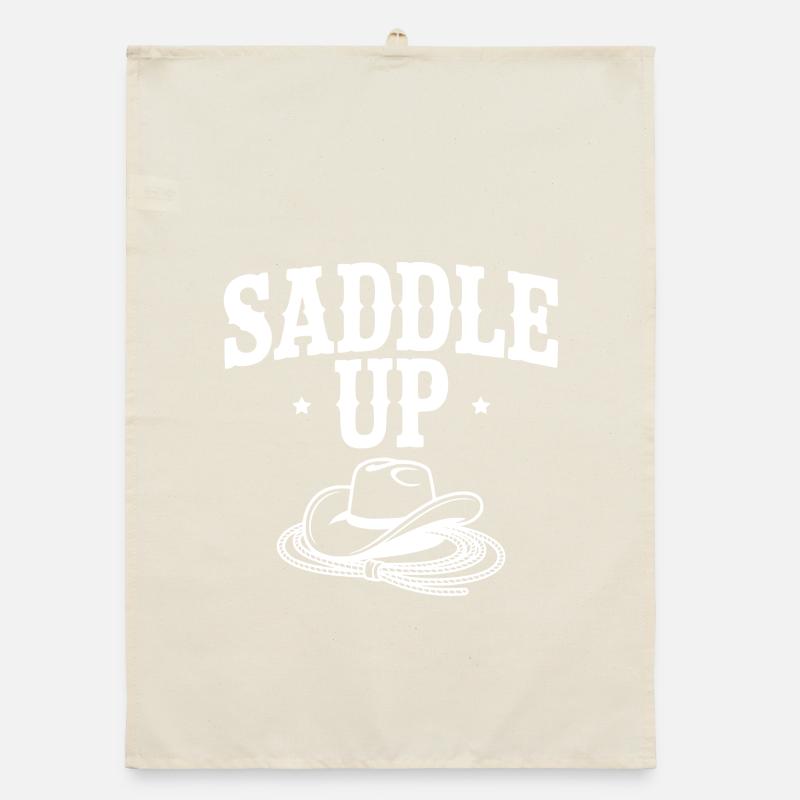 Saddle Up Organic dish towel