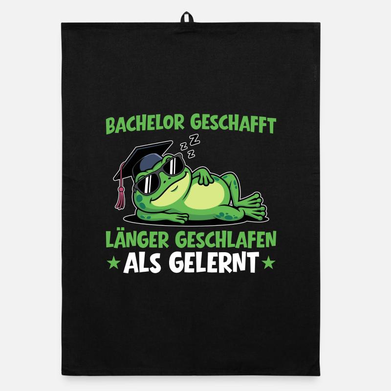 Licence terminée - A dormi plus longtemps qu’appris Torchon bio