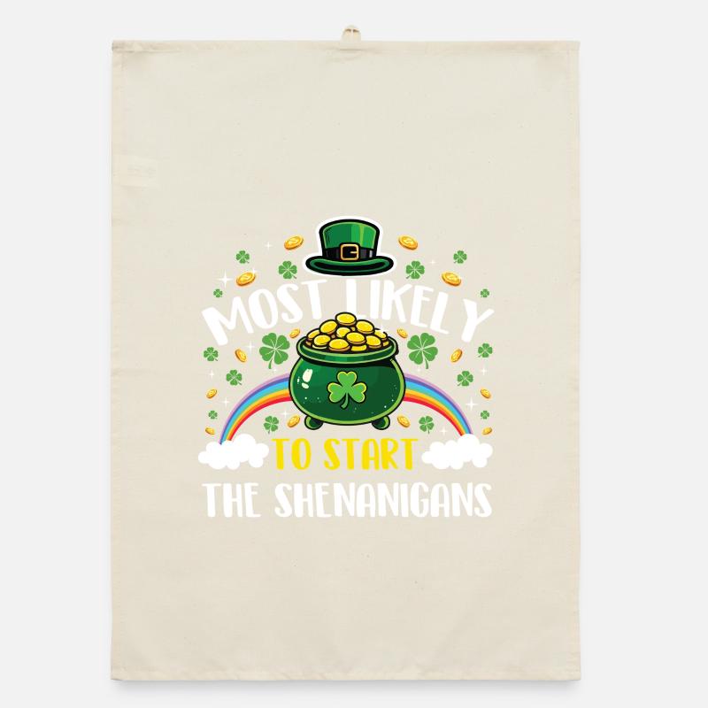 Am ehesten wird er mit den Streichen anfangen Organic Geschirrtuch