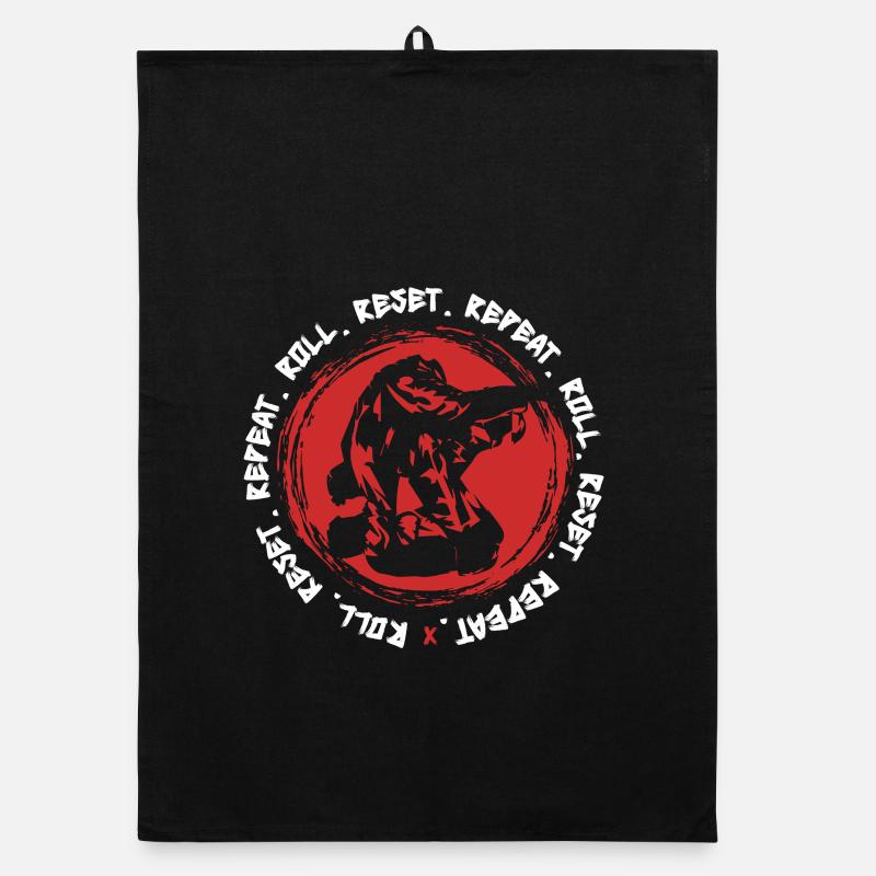 Réinitialisation du jet de judo arts martiaux Torchon bio