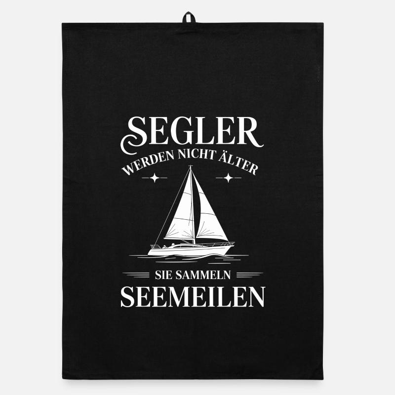 Sailors collect nautical miles Organic dish towel