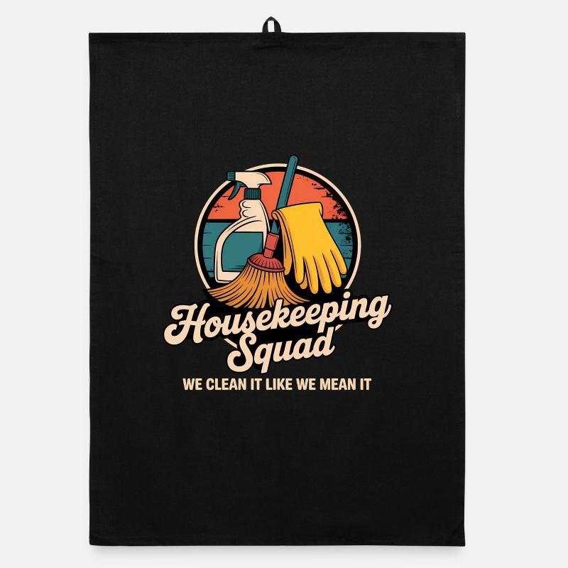 Funny Cleaning Design Organic dish towel